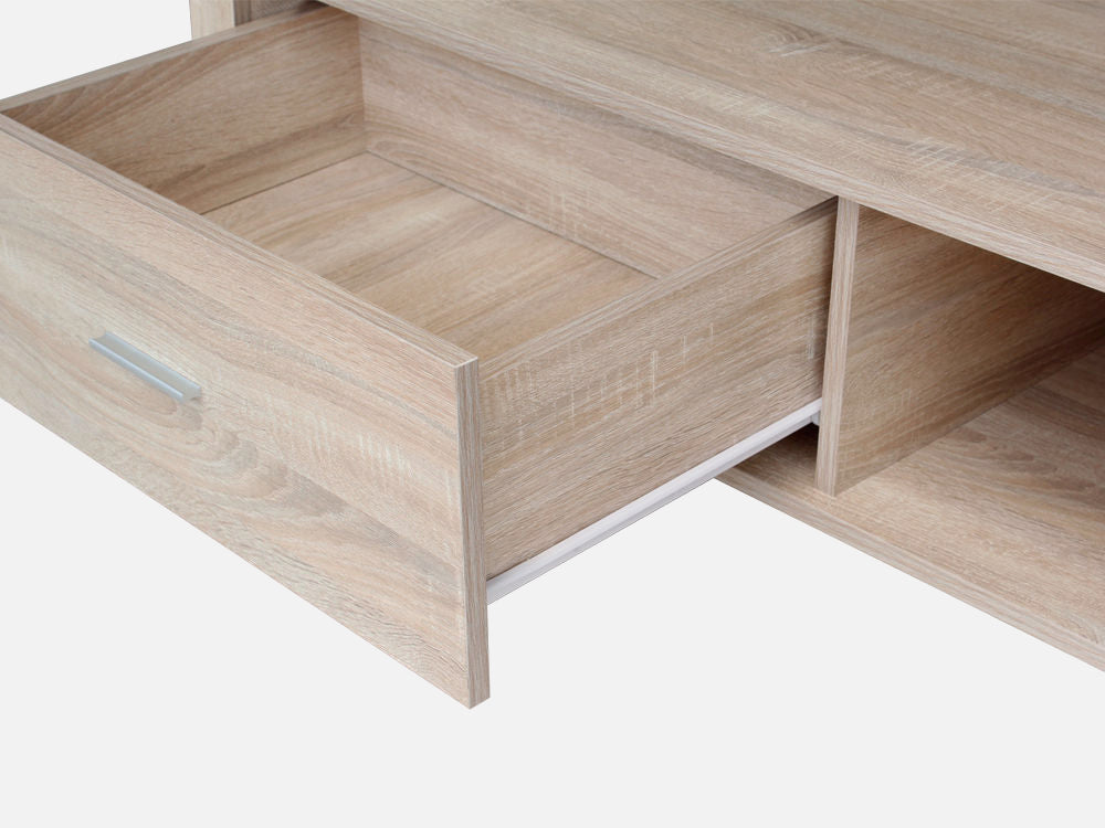 LANE Single Drawer Coffee Table - White Oak