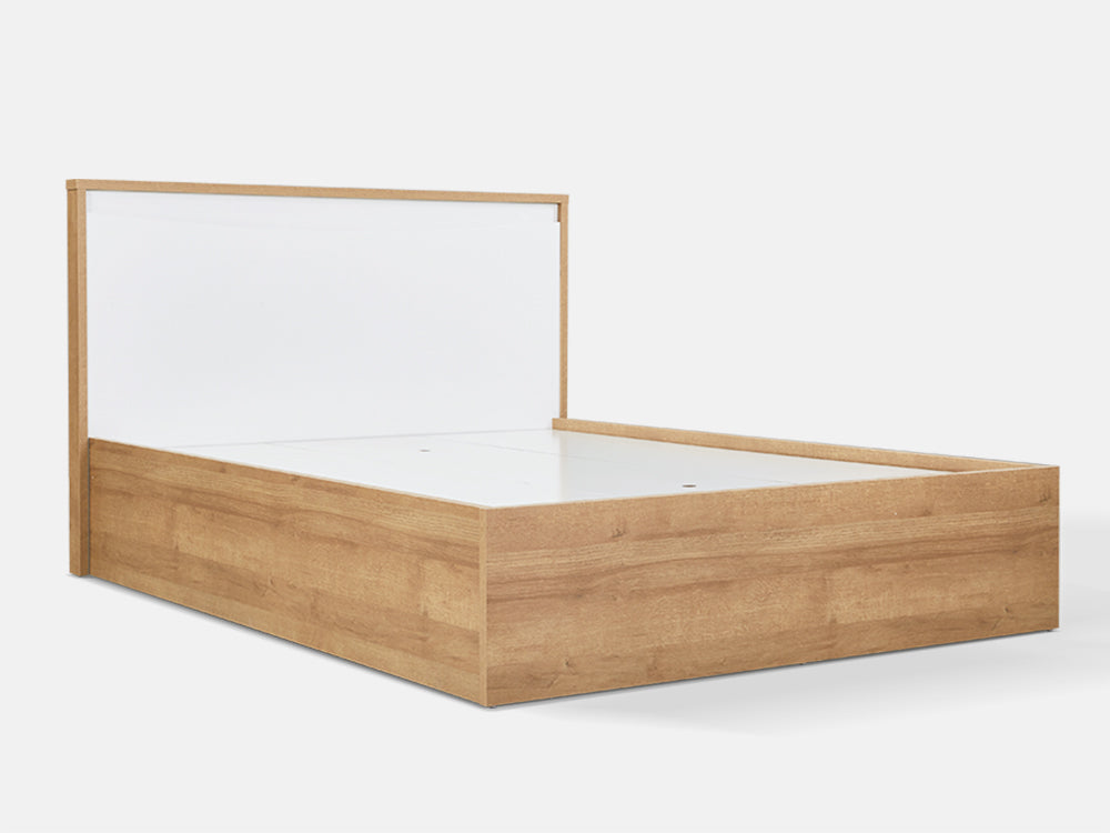 KAWEKA Queen Wooden Bed Frame - Oak