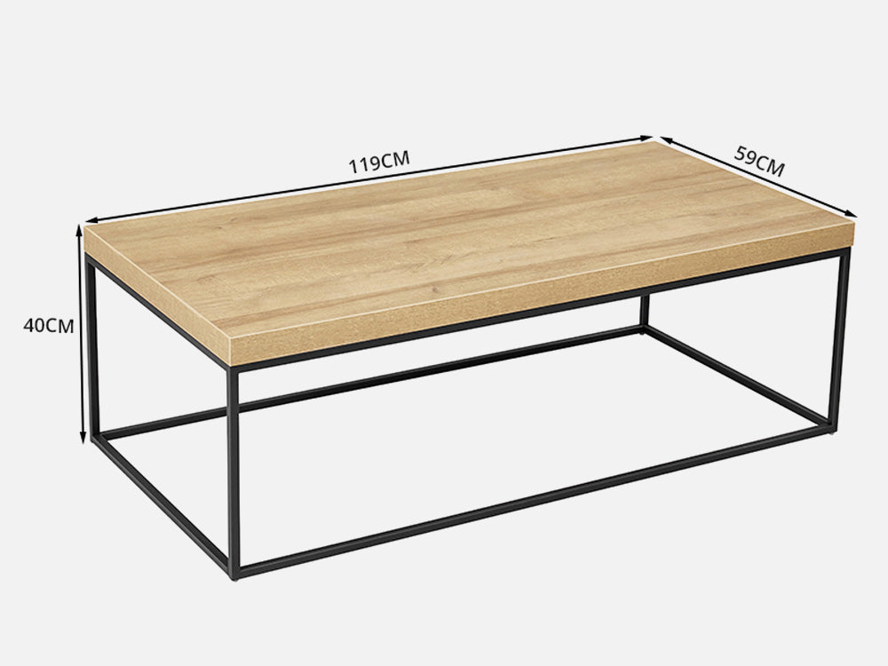XOAN Rectangular Coffee Table 119cm x 59cm - Oak