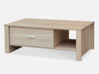 LANE Single Drawer Coffee Table - White Oak