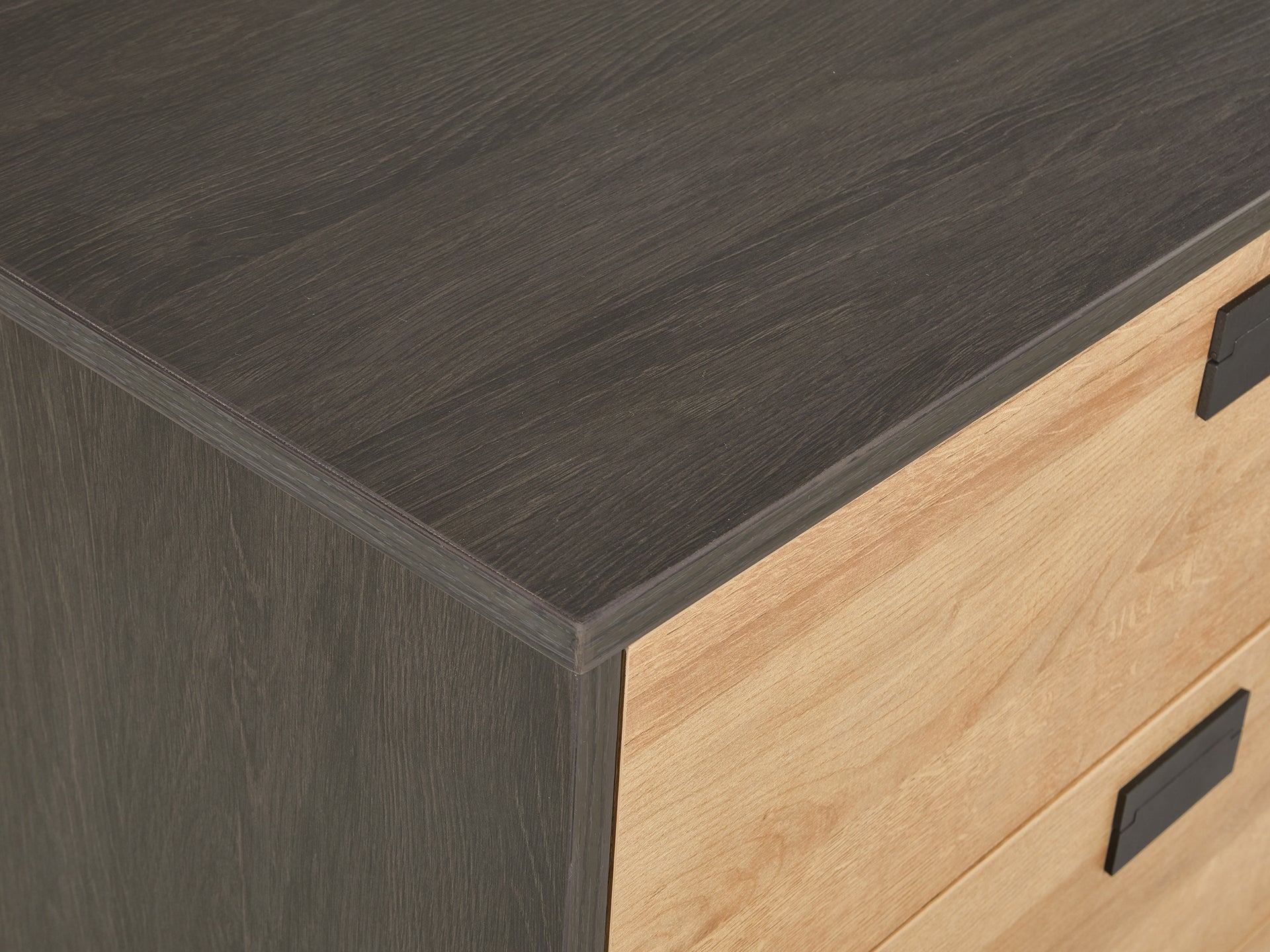 MORRIS Wooden Tallboy 4 Drawers - Oak