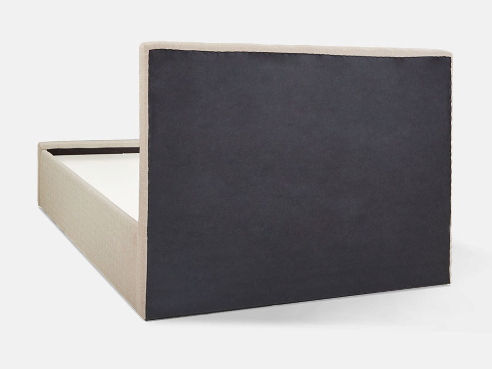 MUSALA King Bed Frame with Storage - BEIGE