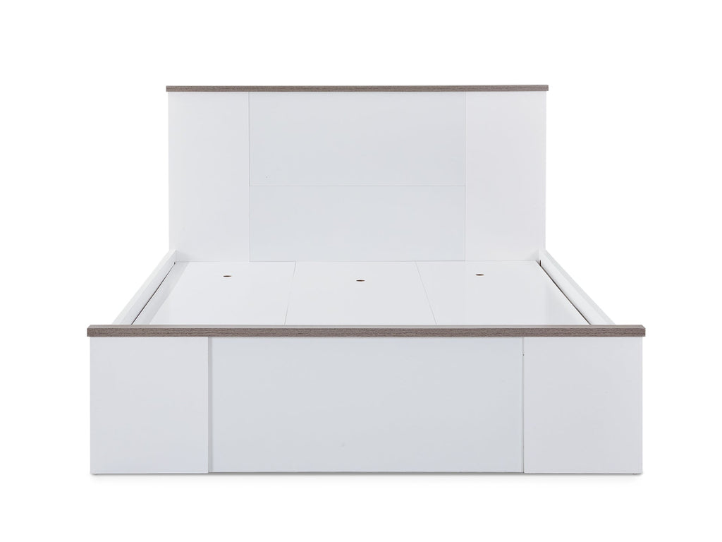 WAIPOUA Queen Wooden Bed Frame - GREY Oak