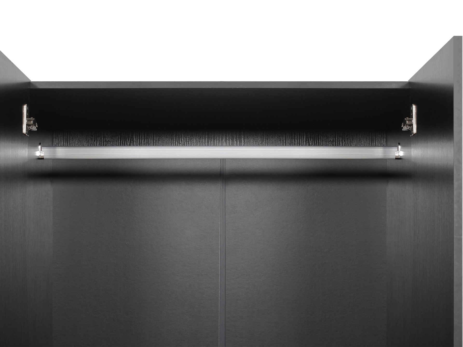 Bram 2 Door Wardrobe with 2 Drawers - Black