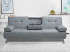 VENICE 3 Seater Sofa bed with Cup Holders - GREY