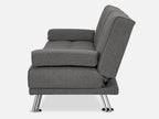 VENICE 3 Seater Sofa bed with Cup Holders - DARK GREY