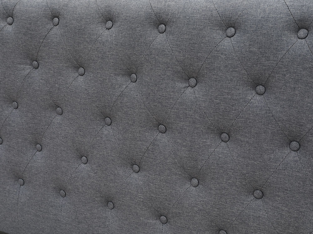 EGMONT Queen Bed Frame - DARK GREY