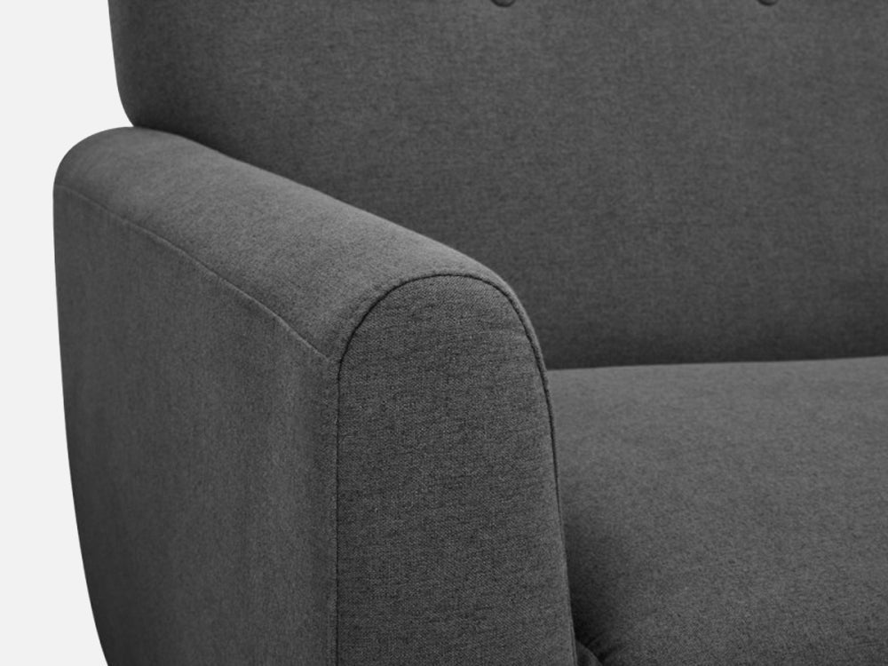 MUNICH 3-Seater Sofa Bed DARK GREY