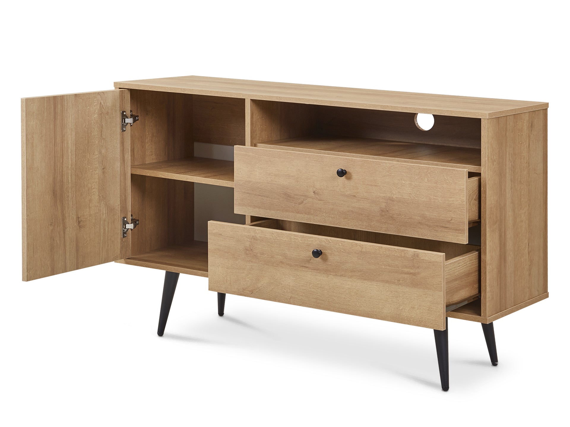 CARSON Sideboard Buffet Table - Oak