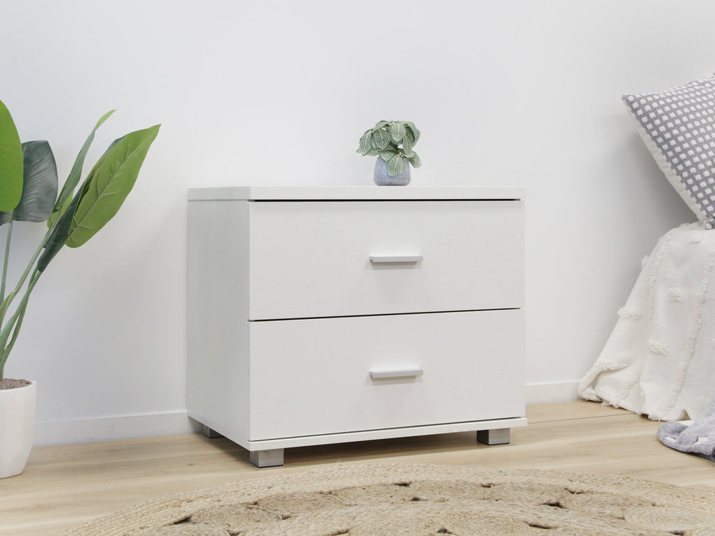 Bram Bedside Table - White