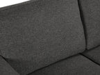 Toronto 2 Seater Fabric Sofa - Dark Grey