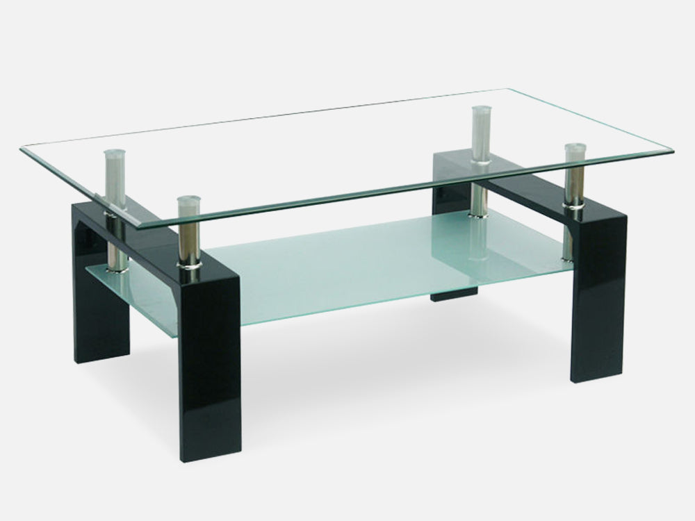 Oakley Coffee Table Fully Tempered - Black
