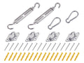 Sun Shade Sail Hardware Kit Set - 8pcs