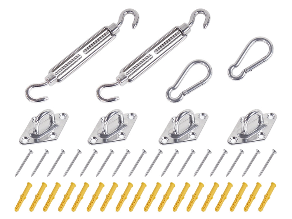 Sun Shade Sail Hardware Kit Set - 8pcs
