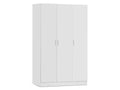 Bram 3 Door Wardrobe Cabinet - White