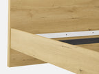 FROHNA King Wooden Bed Frame - Oak