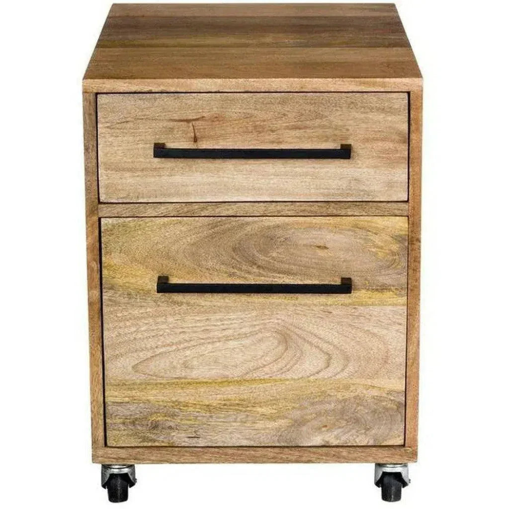 20 Inch Mobile Pedestal Natural Scandinavian