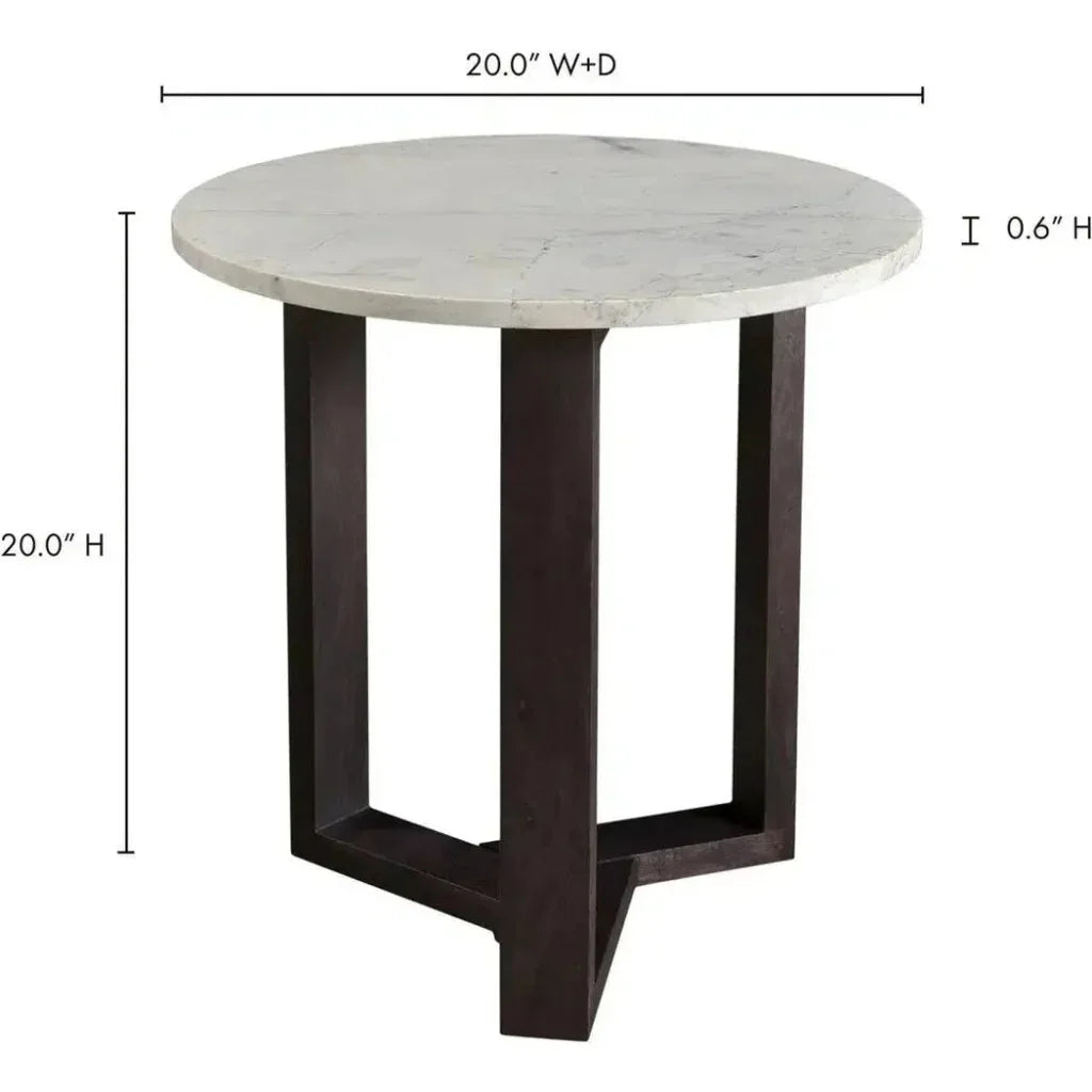 20 Inch Side Table Charcoal Grey