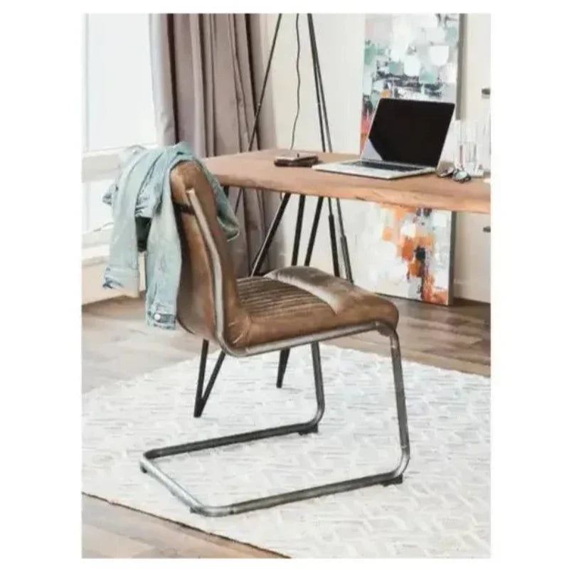 21 inch Dining Chair Leather Set Of 2