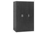 Bram 3 Door Wardrobe Cabinet - Black