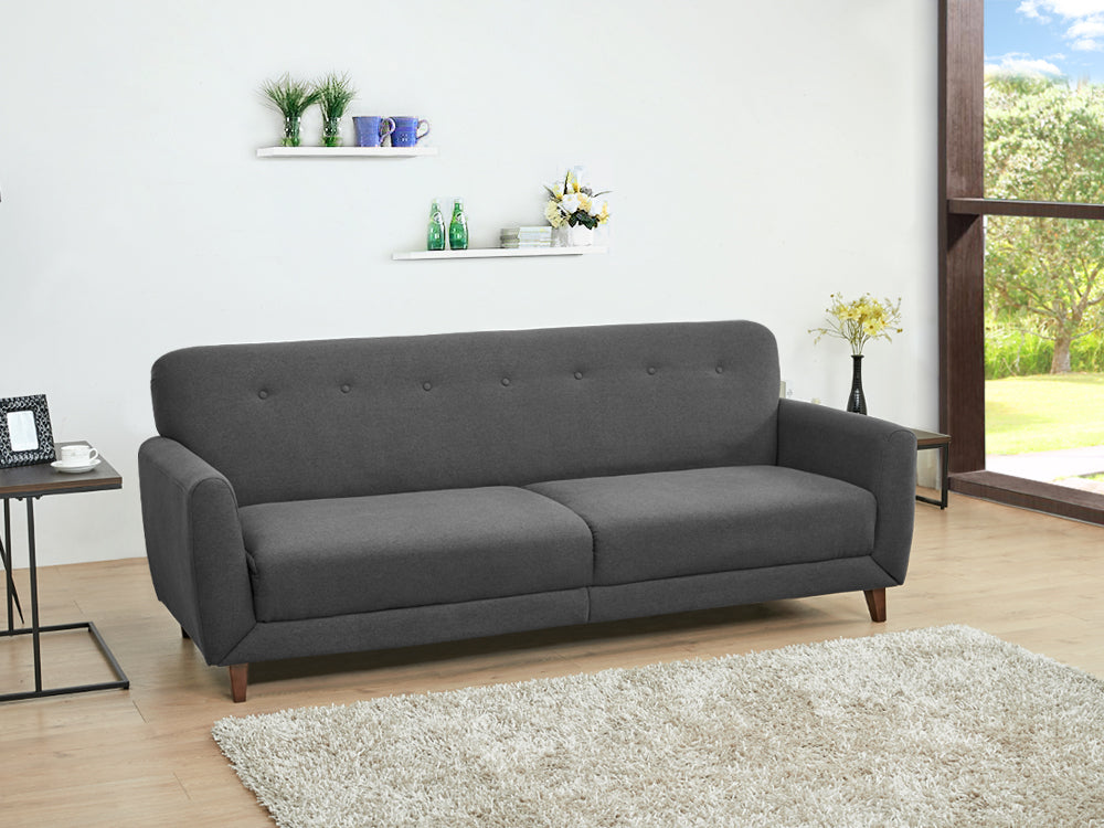 MUNICH 3-Seater Sofa Bed DARK GREY