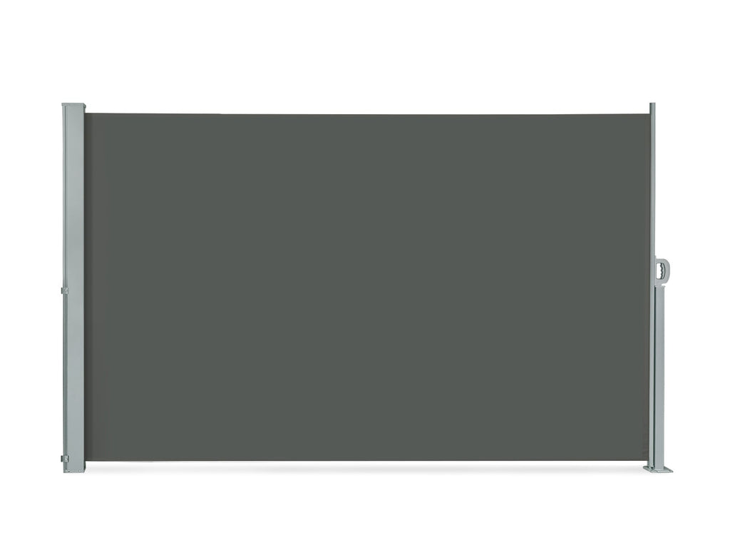 Toughout 1.6m x 3m Retractable Side Awning Screen Shade - Grey