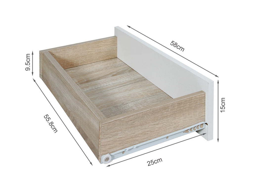 Horotea 4 Drawer Shoe Cabinet Storage Rack - Oak