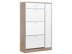 Horotea 4 Drawer Shoe Cabinet Storage Rack - Oak