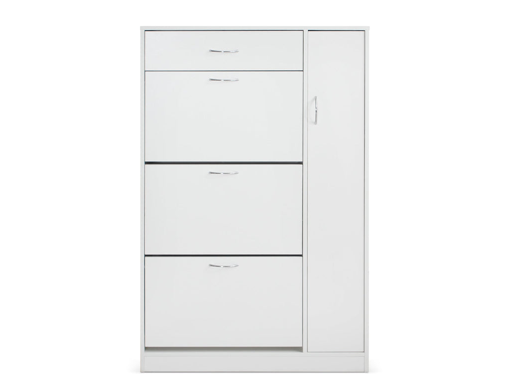 Horotea 4 Drawer Shoe Cabinet Storage Rack - White