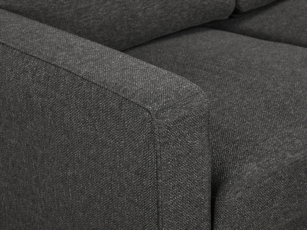 Toronto 2 Seater Fabric Sofa - Dark Grey