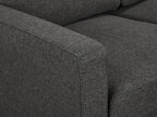 Toronto 2 Seater Fabric Sofa - Dark Grey