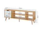 Como 1.2m Entertainment Unit - Oak