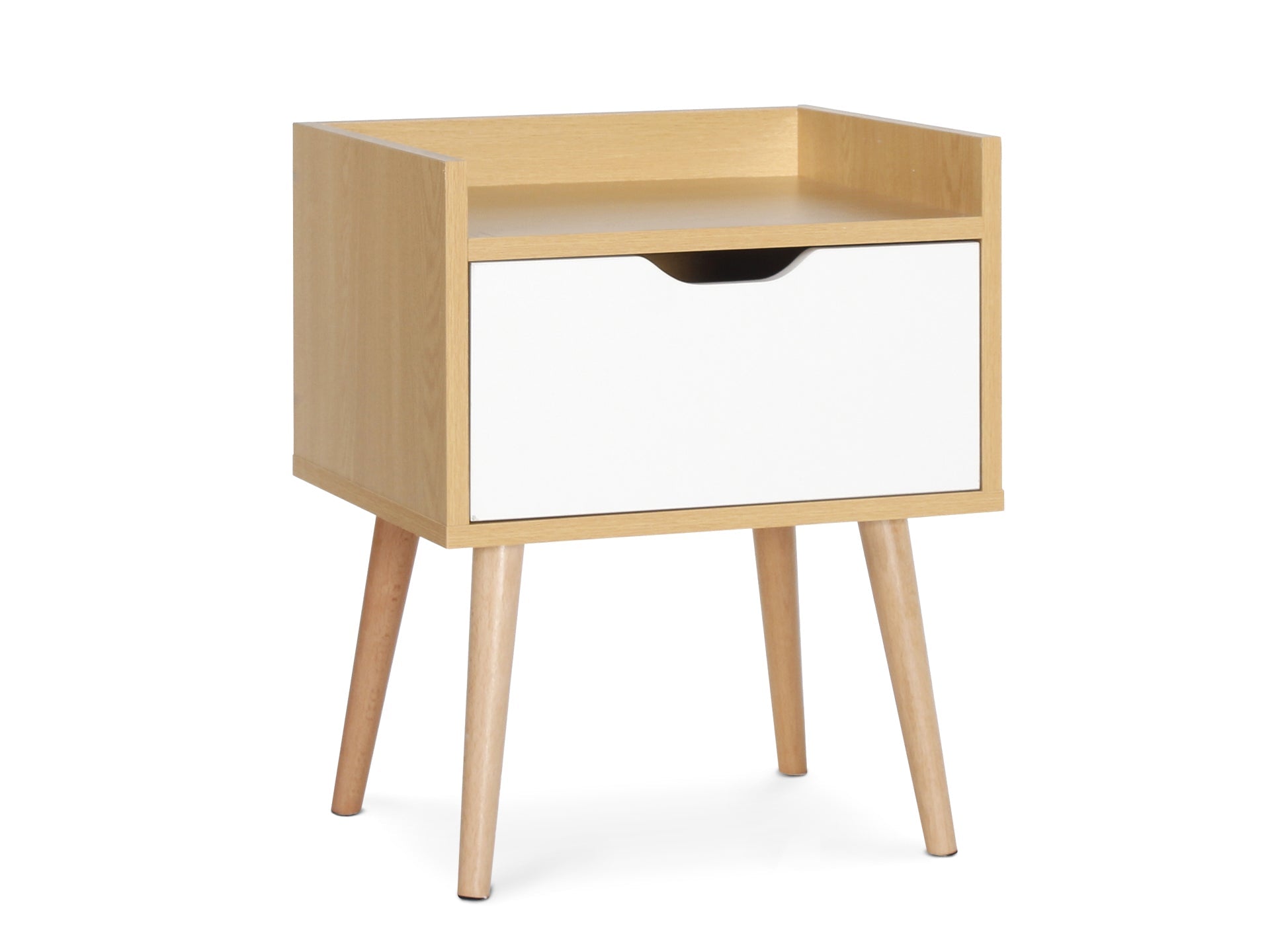 Tomi Bedside Table Nightstand - Oak