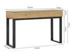 Frohna 120cm Computer Desk - Oak
