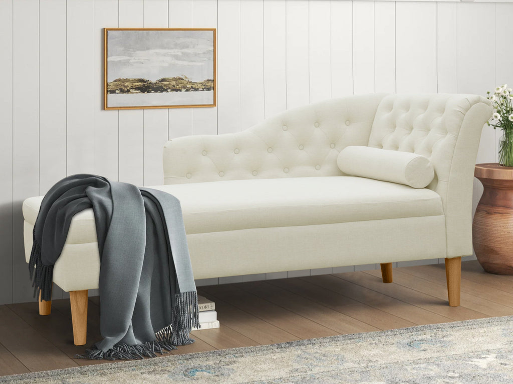 Florence Chaise Lounge Sofa - Beige