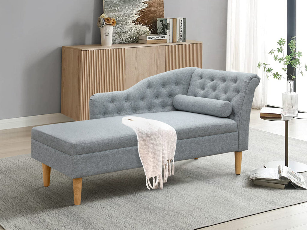 Florence Chaise Lounge Sofa - Grey