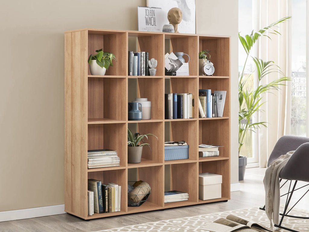 Chad Wooden Bookshelf - Oak