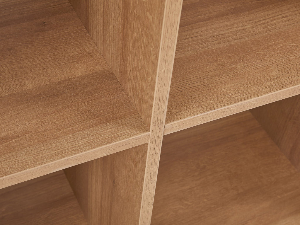 Chad Wooden Bookshelf - Oak