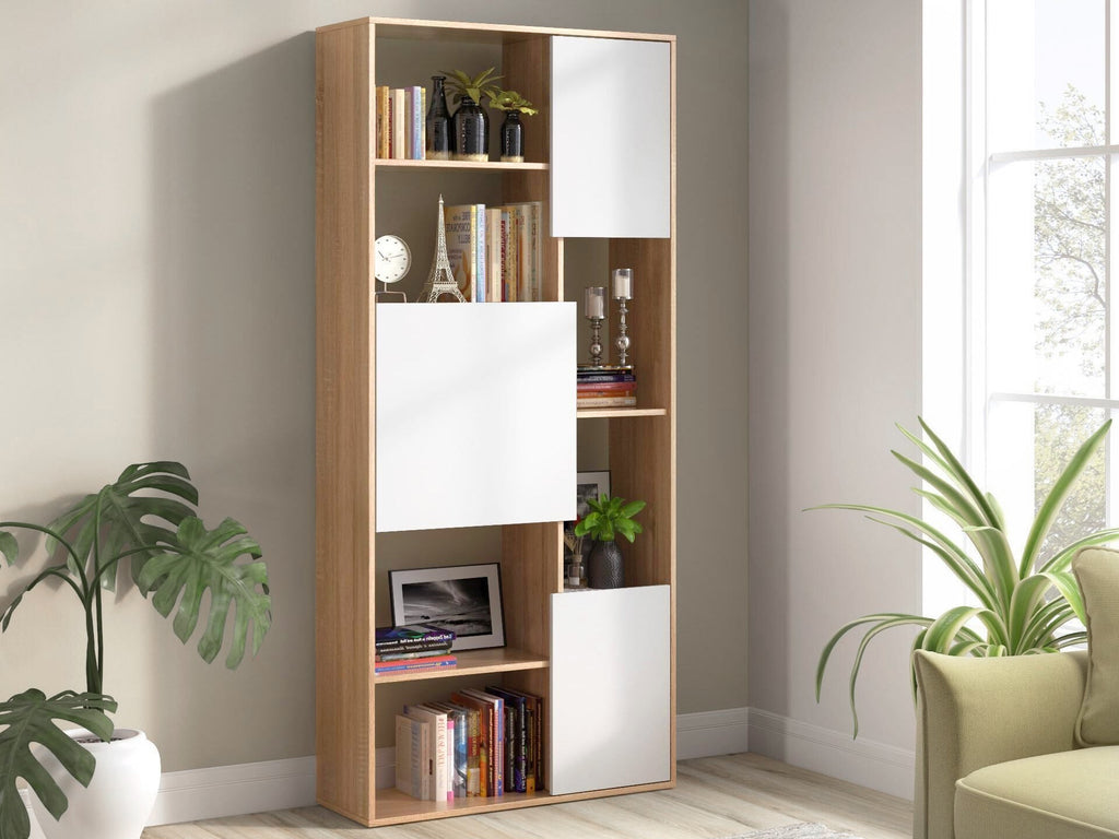 Flynn Wooden Bookshelf - Oak