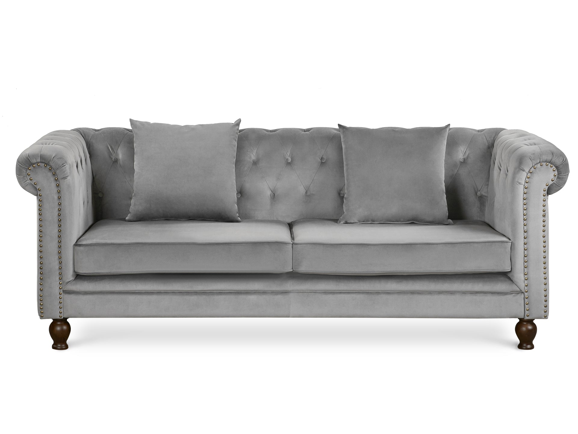 Vagas 2 Piece Sofa Set - Grey