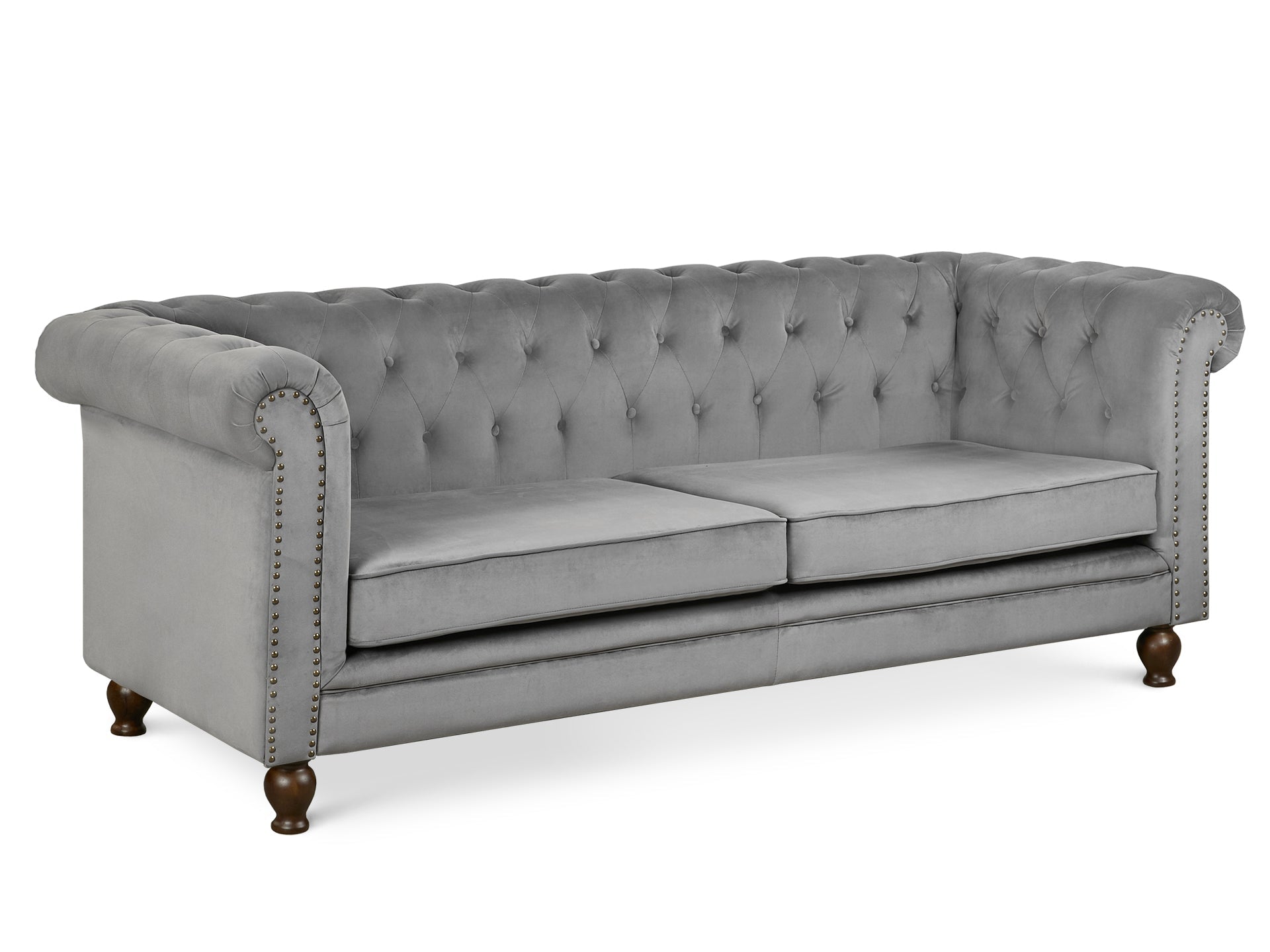 Vagas 2 Piece Sofa Set - Grey