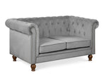 Vagas 2 Seater Sofa - Grey