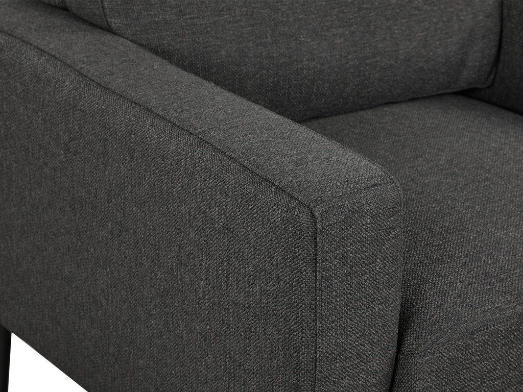 Toronto Occasional Fabric Chair - Dark Grey