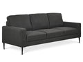 Toronto 3 Seater Fabric Sofa - Dark Grey