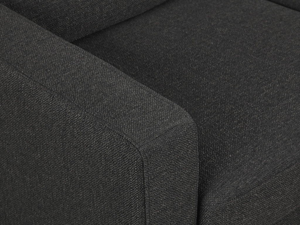 Toronto 3 Seater Fabric Sofa - Dark Grey