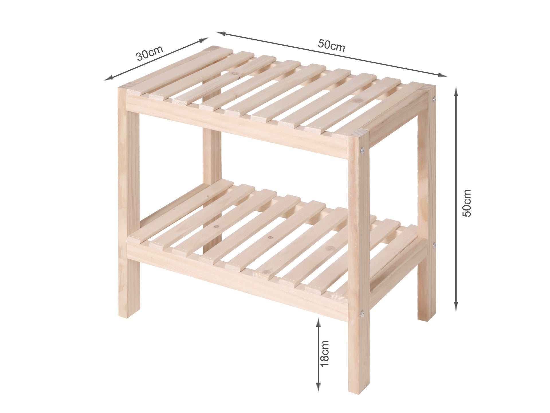 FARIS Wooden Storage Shelf - Oak