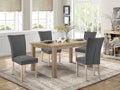Grace 4 Piece Upholstered Dining Chair - Dark Grey