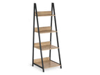 ONEGA 4 Tier Ladder Shelf - Oak