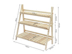 Balaton Ladder Planter Stand 100cm - Oak
