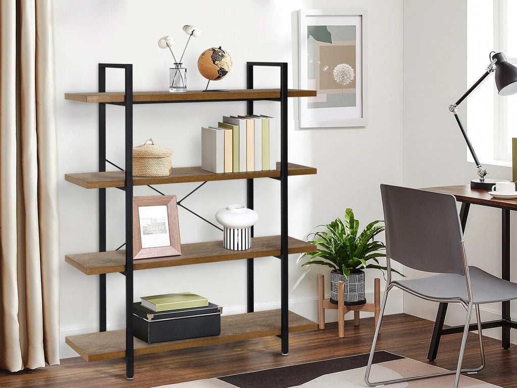 Assal 4 Tier Bookshelf - Oak